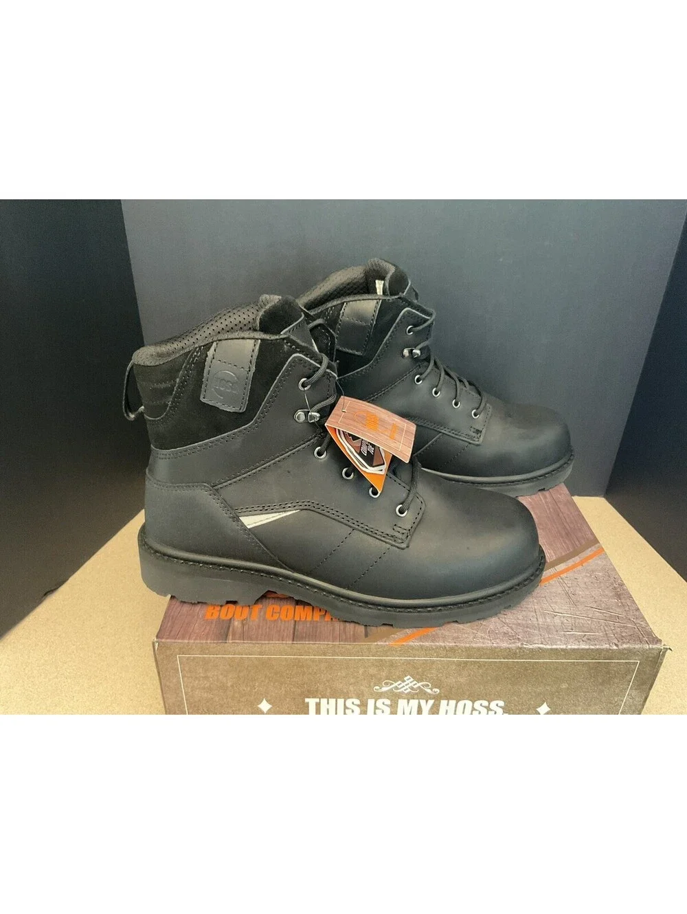 New! HOSS Boot Company Carson 6 Inch Comp Toe Work Boots. Size 10.5-6E Wide.
